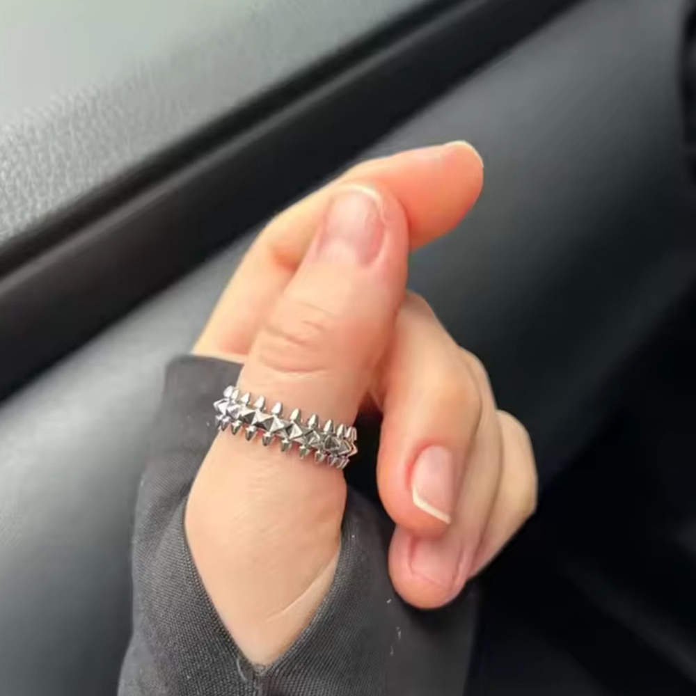 One Gold Spike Ring Size 7 and 8 available 

Gold and Silver available
